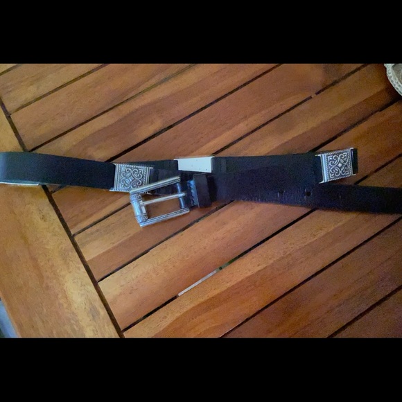 Fossil Leather Metal Plate Belt - Picture 2 of 7